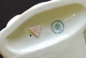 Nagyméretű festetlen jelzett csehszlovák porcelán női figura /
Large unpainted czechoslovak chinawar...