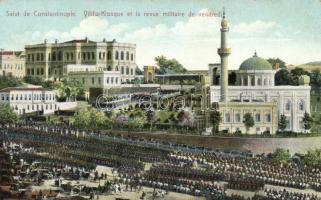 Constantinople Yildiz palace, military review (fl)