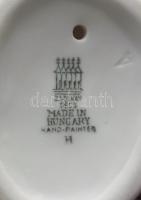 Kézzel festett jelzett Zsolnay porcelán rigók /
Handpainted Zsolnay chinaware trushes 10x13cm