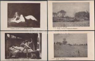 124 db régi művészlap, többségük fekete-fehér és szinte mind megíratlan