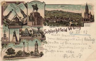 1897 Wörth, battlefield, litho (EK)