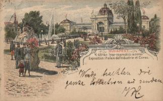 1896 Budapest Ezredéves Országos Kiállítás, Ipari csarnok és korzó, 2kr Ga. s: Dörre (EB)