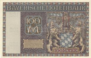 Német Birodalom/Weimari Köztársaság/München/Bayerische Notenbank 1922.1.1. 100M + 1922.12.1. 5000M T...