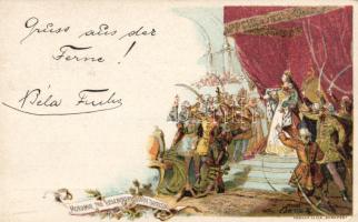 1897 Budapest Ezredéves Országos Kiállítás, Mária Terézia, litho, 2kr Ga. s: Cserna (EK)