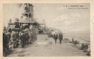 SMS Erzherzog Karl, on the board