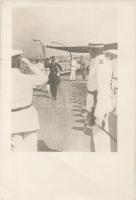 Charles IV on the board of SMS Viribus Unitis photo