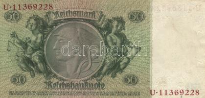 Német 3. Birodalom 1933. 50M nyolcjegyű sorszám, vízjel: Hansemann "Kontroll Stempel" T:II...