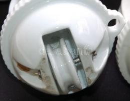 5db Zsolnay porcelán ajtó/lámpa súly 9x14cm