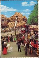 24db USA modern postatiszta városképes képeslap, több Disney Land ill. Bueno Parkból