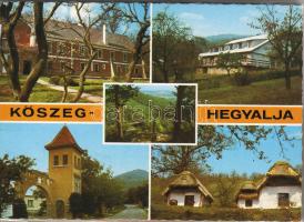 18db Vas megyei Őrségi modern különféle városképes képeslap