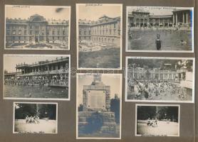 1933 Budapesti fürdőélet 14 db fotó 6x9 cm kartonlapon, néhány Gödöllő