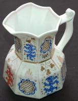 XIX. századi kézzel festett Klösterle osztrák porcelán kancsó benyomott jelzéssel / Handpainted chinaware jug 16cm