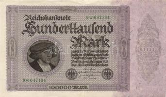 Német Birodalom/Császárság 1922.10.19. 500.000M + 1922.12.1. 5000M + 1923.2.1. 100.000M T:II,III
Ger...