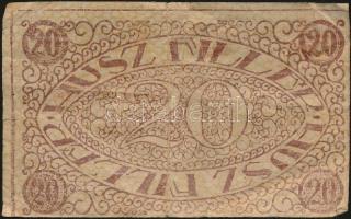 Pécs 1919. Házipénztár-pénztárjegy 20f T: III
