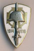 Berán Nándor: I. világháborús zománcozott gomblyukjelvény (kis zománchibvával) /  WW. I. enameled button-badge small fault