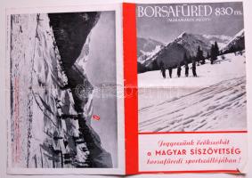 cca 1940 Borsafüred Magyar Síszövetség Sportszállója képes prospektus 8p. kis szakadással / BOrsafüred tourist guide