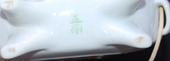 2db kézzel festett jelzett hollóházi porcelán kulacs dugó nélkül /
Handpainted chinaware flask witho...