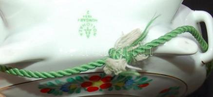 2db kézzel festett jelzett hollóházi porcelán kulacs dugó nélkül /
Handpainted chinaware flask witho...