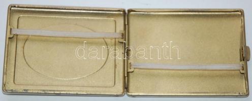 Parlamenttel díszített fém cigarettásdoboz 10x8cm
