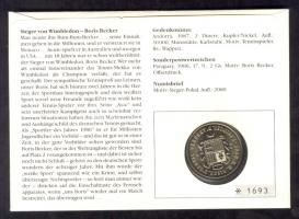 Andorra 1987. 2D "Olimpia-Tenisz, Boris Becker" érmés, bélyeges borítékon, paraguayi bélye...