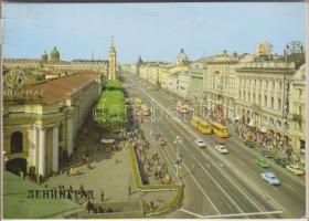 28db szovjet modern városképes képeslap, nagy része postatiszta, híres épületek, (Ermitázs, Lomonoszov Egyetem, stb.)