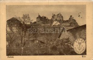 Fülek castle ruins with irredenta, visszatért