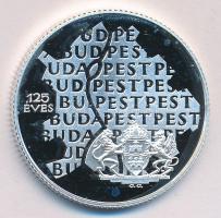 1998. 750Ft Ag "Budapest egyesítésének 125. évfordulója" T:PP Tanúsítvánnyal, díszdobozban