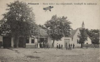 Pilismarót Hahn Izidor vegyeskereskedése, vendéglője és szállodája, Divald & Monostory