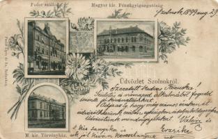 1899 Szolnok a Fodor Szállodával (fa)