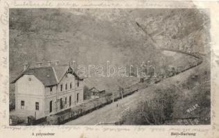 Bóli-barlang, railway station, Divald & Monostory (wet damage)