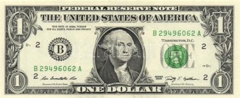 Amerikai Egyesült Államok 1995. 1$ "L" (2x) egymás utáni sorszámmal + 2006. 1$ "F&quo...