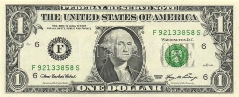 Amerikai Egyesült Államok 1995. 1$ "L" (2x) egymás utáni sorszámmal + 2006. 1$ "F&quo...