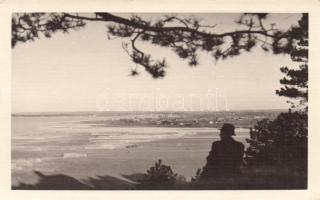 Keszthely öböl, hátoldalán térkép