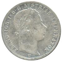 Ausztria / velencei verdejel 1864V 1Fl Ag "I. Ferenc József" T:2,2- R! /  Austria 1864V 1 Florin Ag "Franz Joseph I" Venice C:XF,VF R!