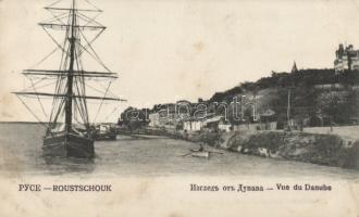 Ruse (Roustchouk) port, sailing ship