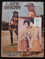 cca 1970 2db angol nyelvű erotikus magazin: Late Show vol3 no3 és Jade no4 3/6 / English erotic magazines