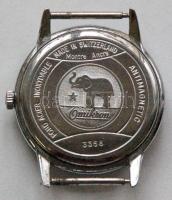 21 köves Omikron típusú, céziummal borított mutatójú, számozott svájci óra dísz dobozban (jár de jav...