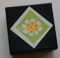 21 köves Omikron típusú, céziummal borított mutatójú, számozott svájci óra dísz dobozban (jár de jav...