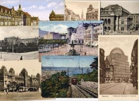 8db külföldi képeslap villamossal