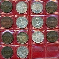 1970-1999. A Magyar Éremgyűjtők Egyesületének Vándorgyűlés kollekciója 30db különféle ezüst (piefort...