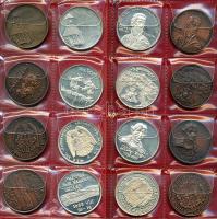 1970-1999. A Magyar Éremgyűjtők Egyesületének Vándorgyűlés kollekciója 30db különféle ezüst (piefort...