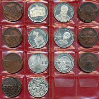 1970-1999. A Magyar Éremgyűjtők Egyesületének Vándorgyűlés kollekciója 30db különféle ezüst (piefort...