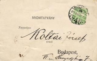 1911 Magyar Labdarúgók Szövetsége nyomtatvány levelezőlapja: megbízás játékvezetésre