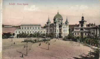 Lodz New market, tram