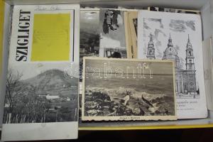 kb. 150 db modern, fekete-fehér magyar városképes lap