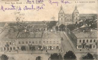 Nowy Sacz market, church, the shop of Leon Horowitz