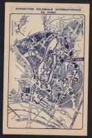 1931 Párizsi gyarmati kiállítás elzászi éttermesek reklámkártyája