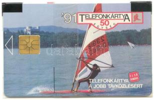 1991 Surf telefonkártya 50 egységes használatlan első kiadás