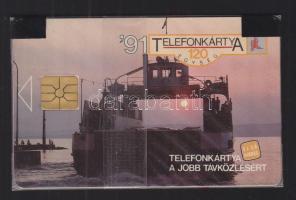 1991  Balatoni komp használatlan 120 egységes telefonkártya, első kiadás