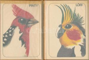 108 db modern képeslap egy albumban és egy papír berakóban - rajzolt üdvözlőlapok, és ÁLLAT motívuml...